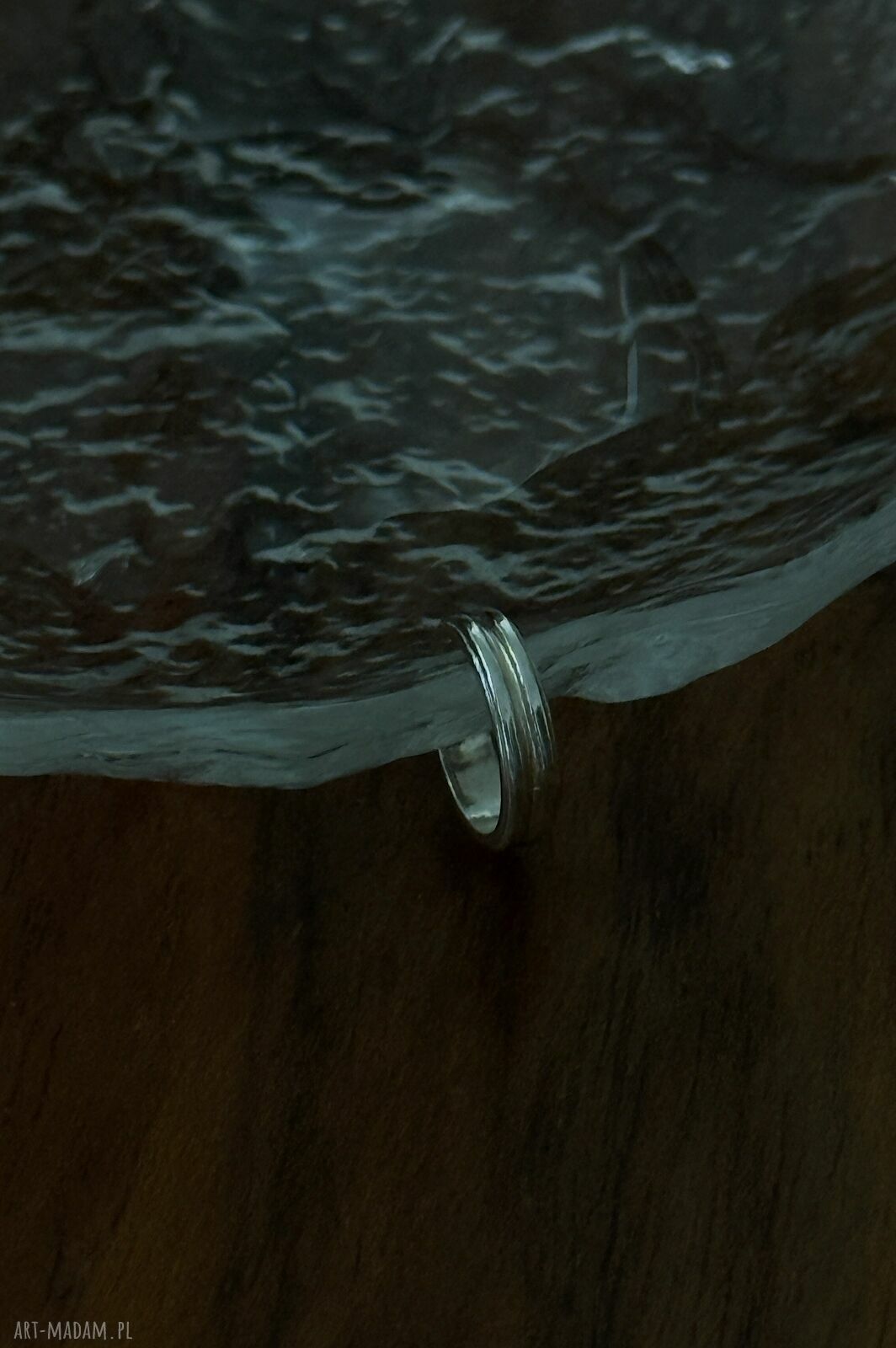 kolczyki: Srebrna ozdobna nausznica Hand Made