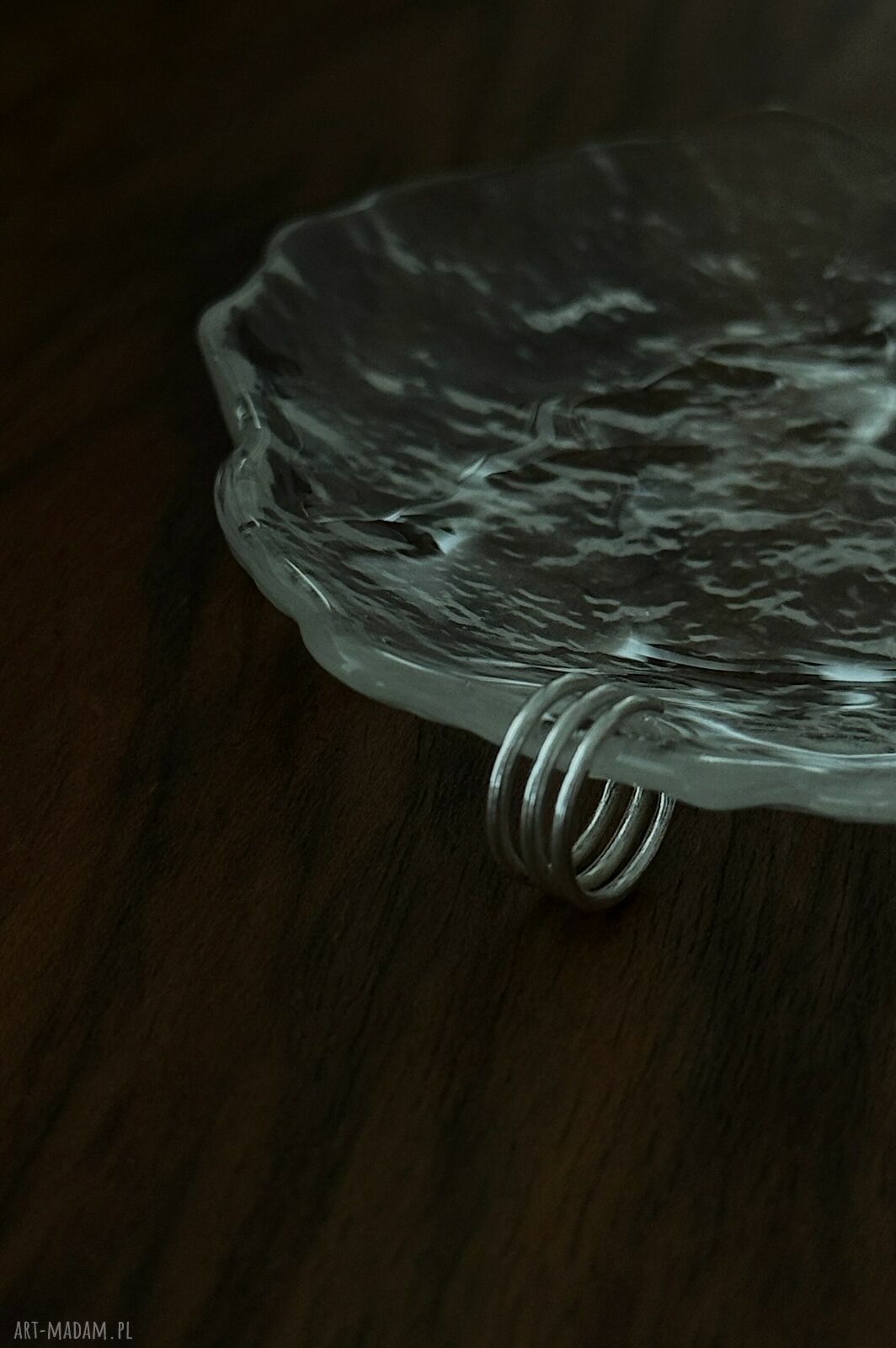 kolczyki: Srebrna potrójna nausznica Hand Made