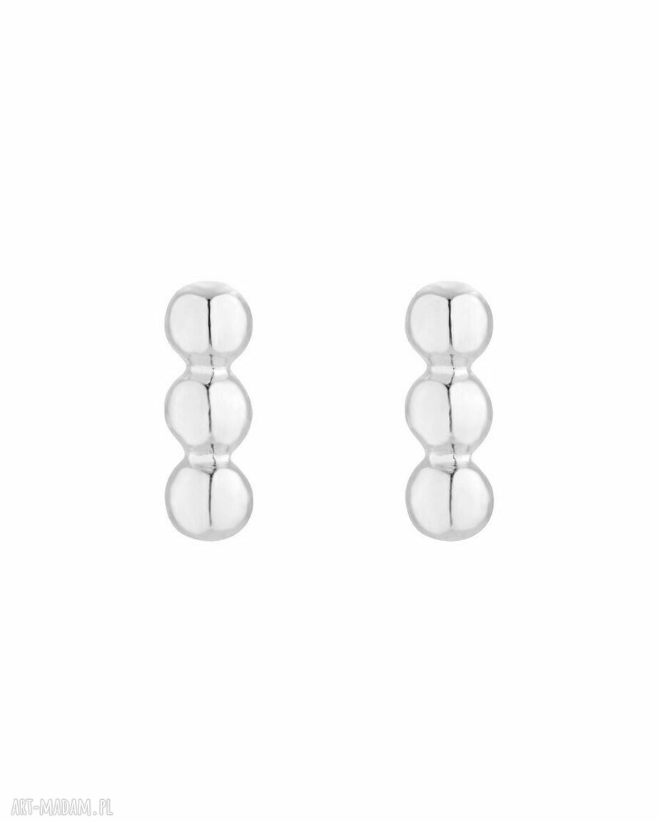 Srebrne kolczyki kuleczki srebro kulki całość wykonana sotho