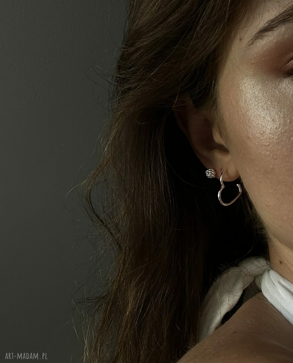 kolczyki: Srebrne kolczyki kuleczki autorskie