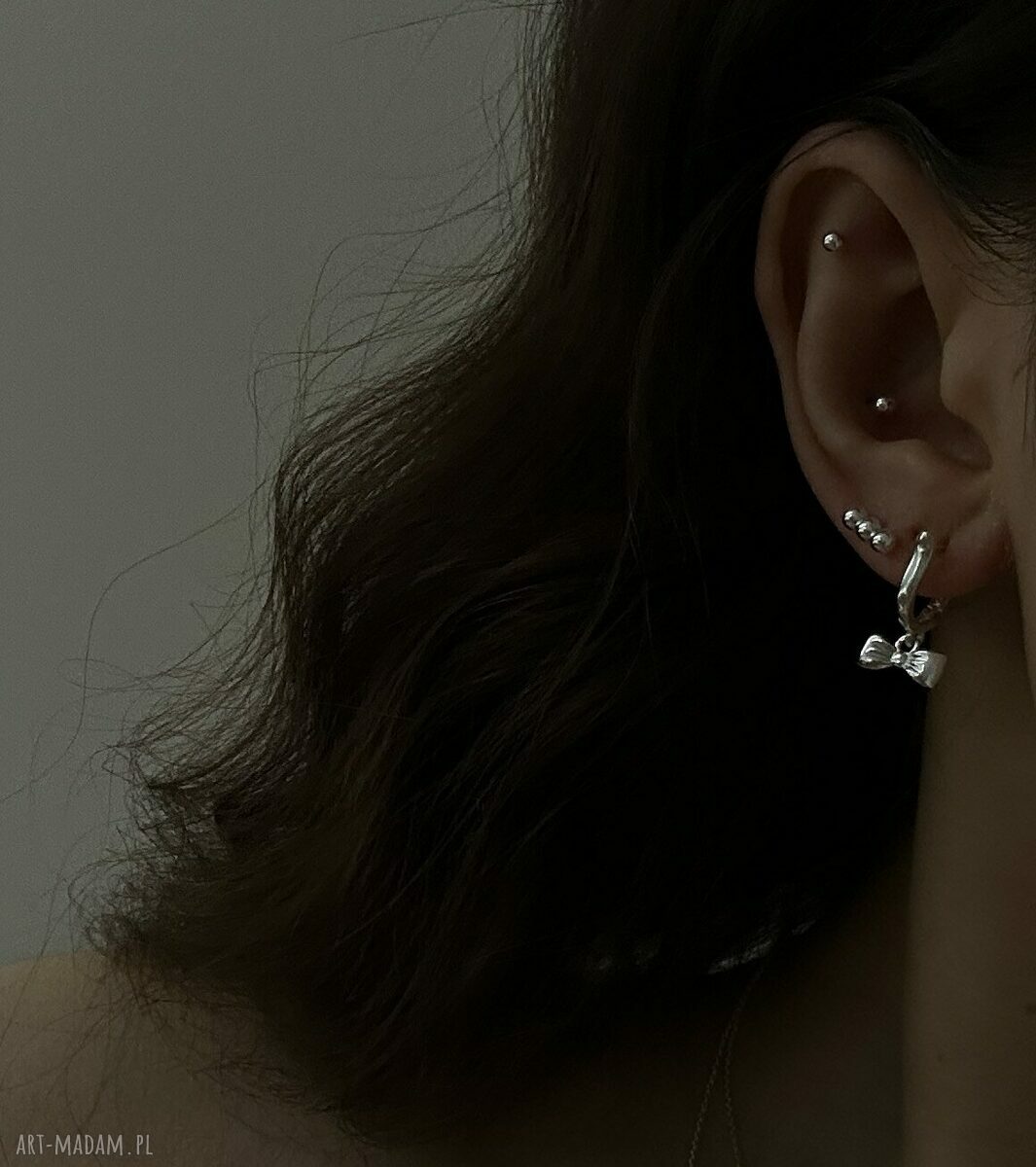 kolczyki: Srebrne kolczyki kuleczki ręcznie zrobione