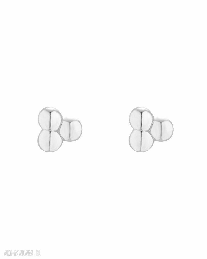 Srebrne kolczyki kulki srebro całość wykonana sotho