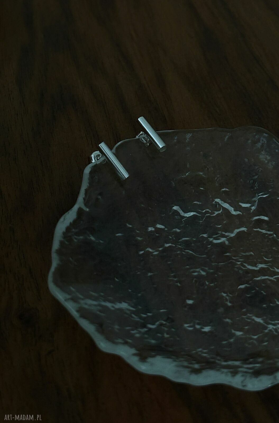 kolczyki: Srebrne kolczyki rurki HandMade