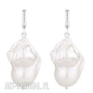 sotho srebrne kolczyki z barokowymi perłami