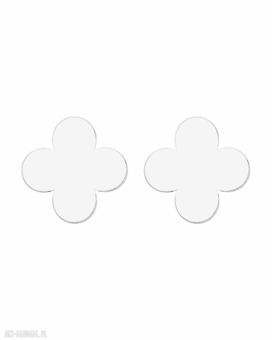 Srebrne kolczyki rozetkami rozetki całość wykonana sotho