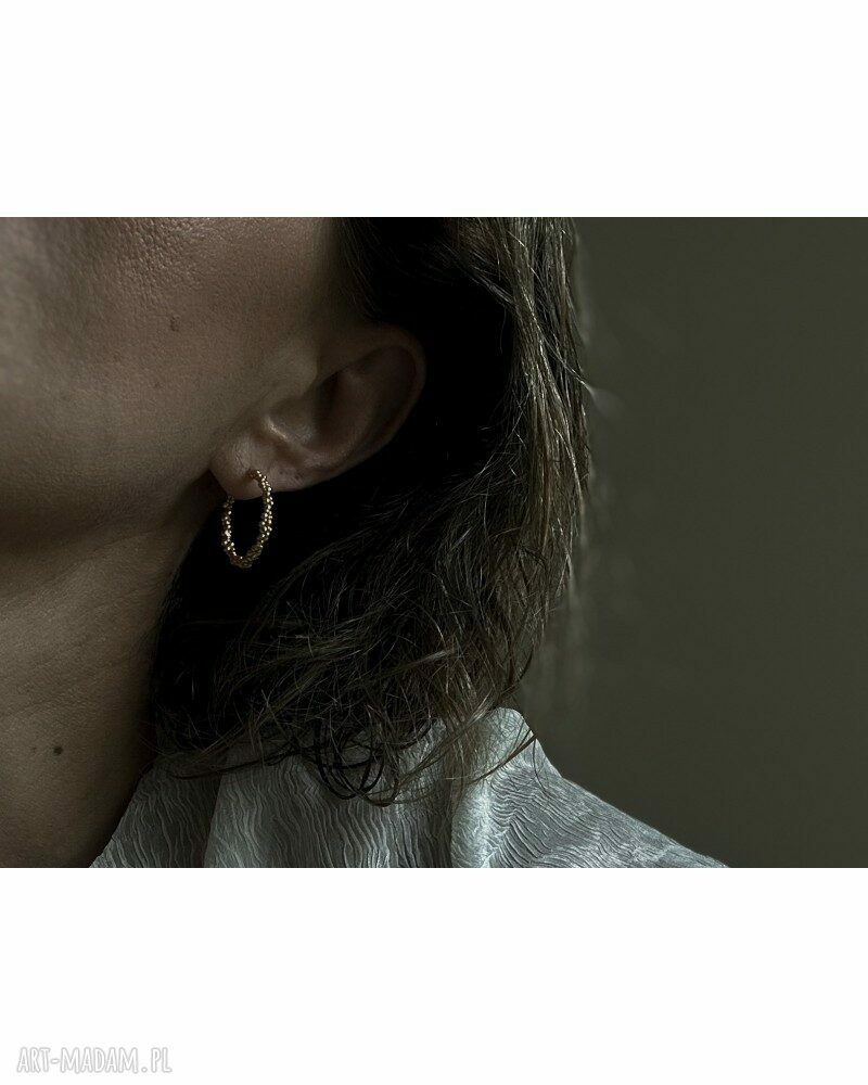 kolczyki: Srebrne ozdobne koła handmade