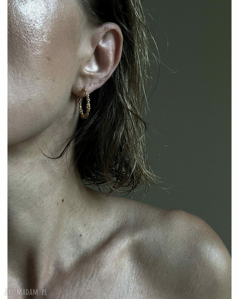 kolczyki: Srebrne ozdobne koła handmade