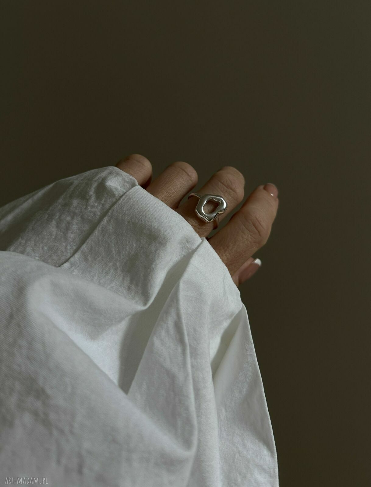 pierścionki: Srebrny balonowy pierścionek HandMade