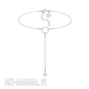 sotho srebrny łańcuszkowy choker z kryształem swarovski®