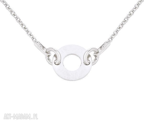 naszyjniki: Srebrny naszyjnik z delikatną Karmą Handmade