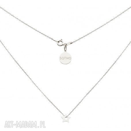 Srebrny naszyjnik maŁĄ gwiazdkĄ zawieszka łańcuszek