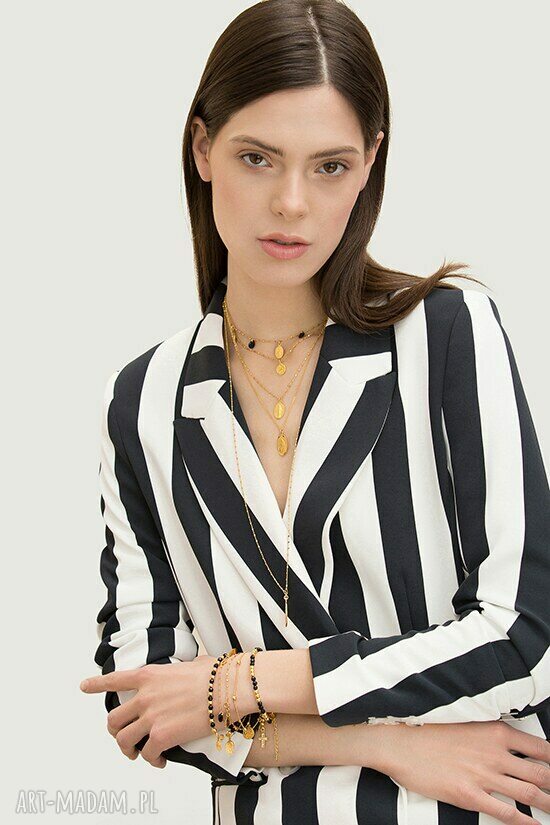 naszyjniki: Srebrny naszyjnik z medalikiem Ręcznie robione