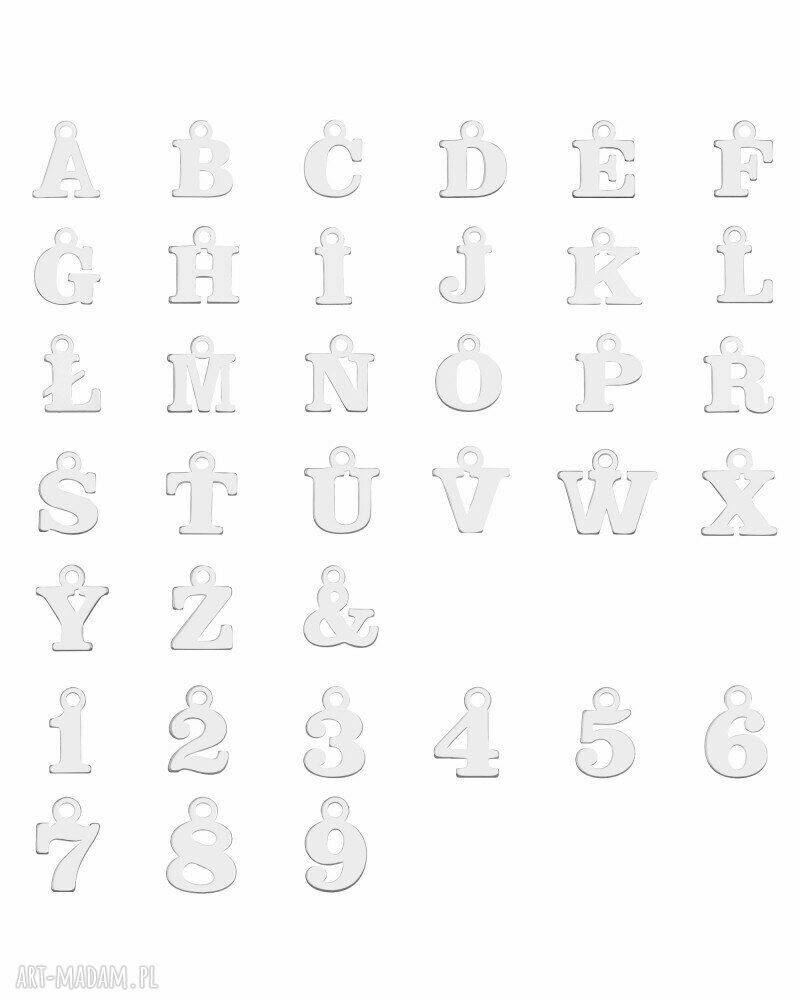 naszyjniki: Srebrny naszyjnik z pereł naturalnych z literką 50 cm Autorskie