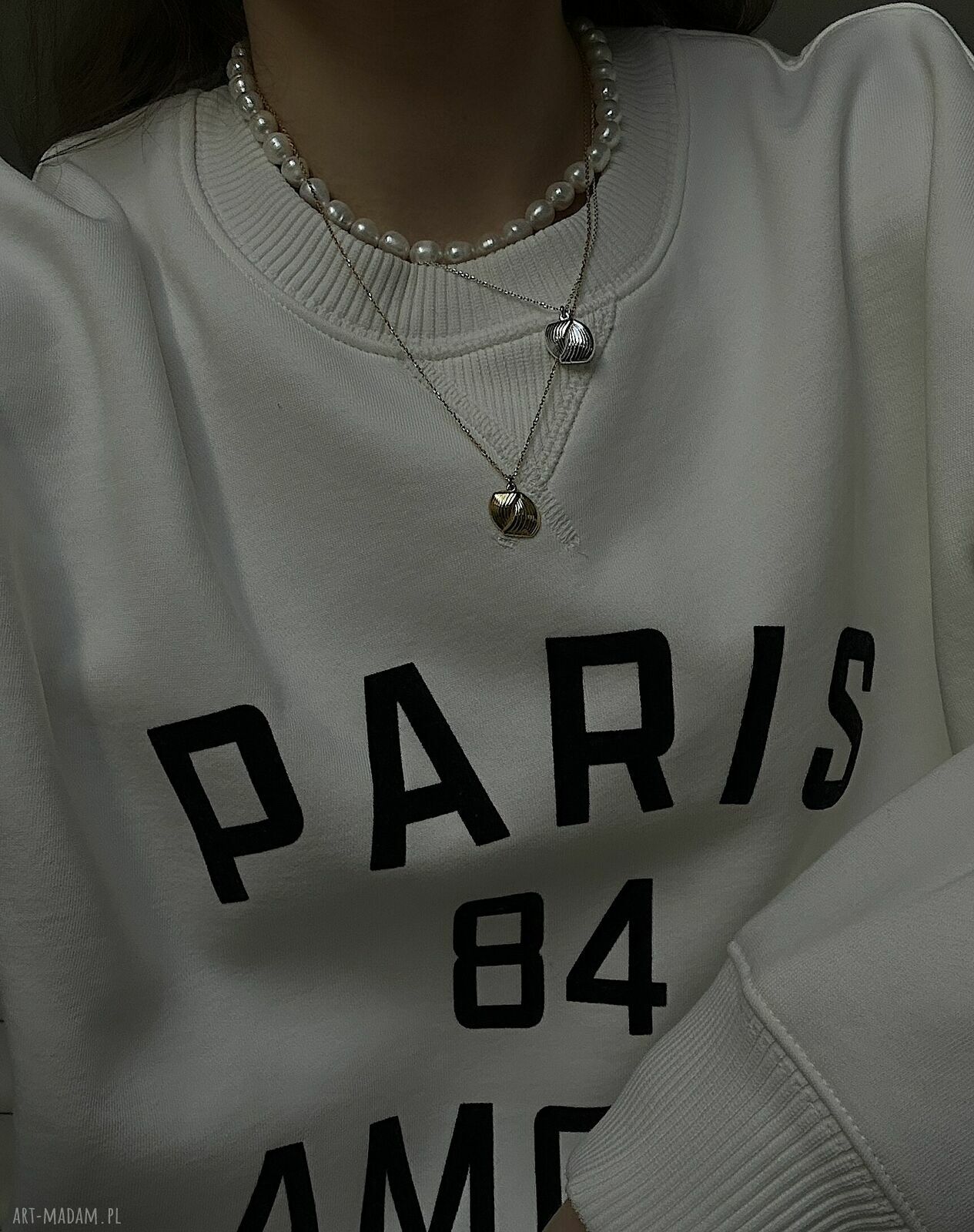 naszyjniki: Srebrny naszyjnik z plecioną retro zawieszką ręcznie wykonane