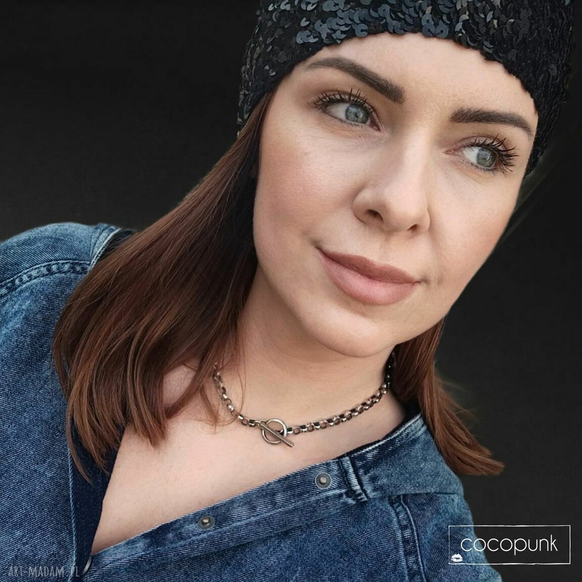 Naszyjnik srebro łańcuch zapięciem toggle komplet biżuterii 925