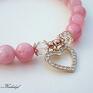 trendy bransoletki srebro 925. rose heart