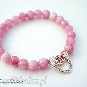 srebro 925 rose heart