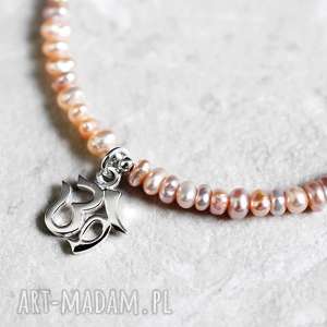 925 słodkowodne perły - bransoletka om madamlili