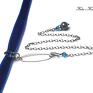 oryginalne srebro choker /cobalt/smycz/ - naszyjnik