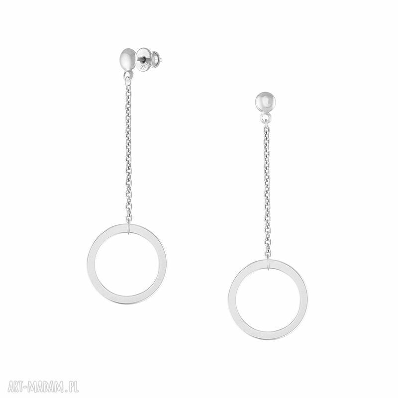 DŁugie kolczyki koŁami celebrate koło karma łańcuszek sztyfty