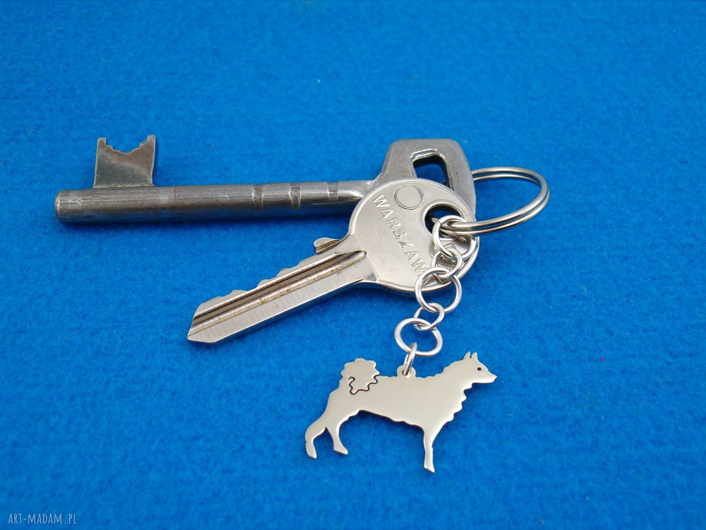 HUSKY srebro próby 925 - brelok z psem nr 34