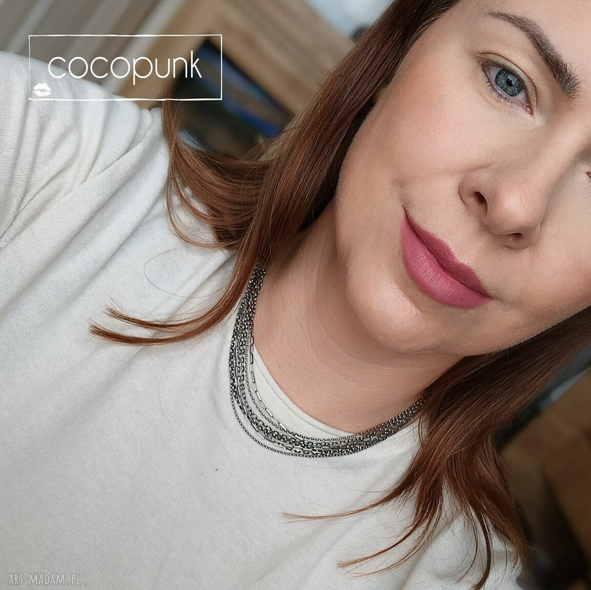 naszyjniki: Srebro nowoczesny naszyjnik 7 łańcuszków. hand made