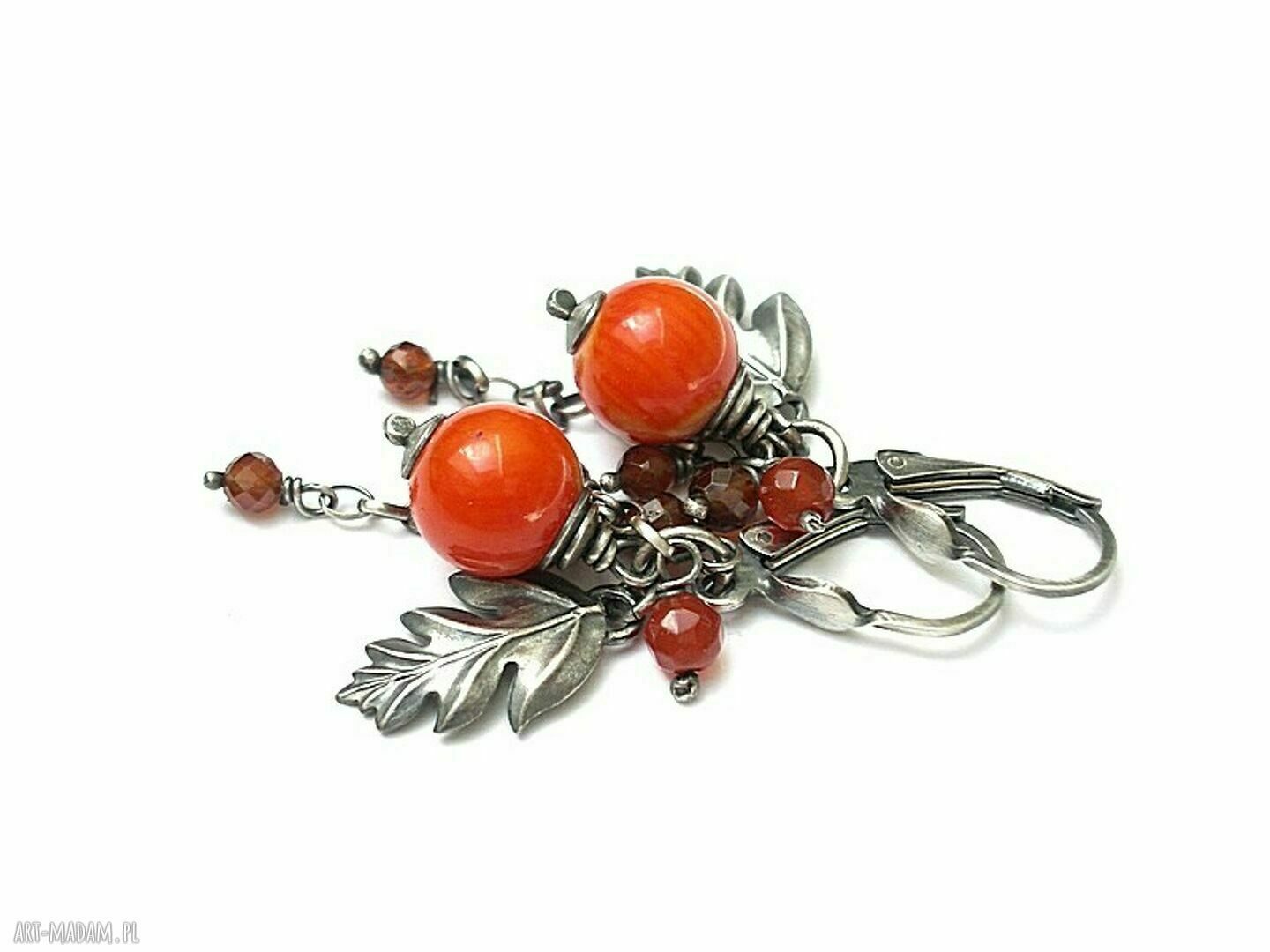 kolczyki: Jarzębina vol. 5 kolczyki Handmade