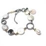 nietypowe bransoletki srebro oksydowane pearls compact vol. 6 - bransoletka