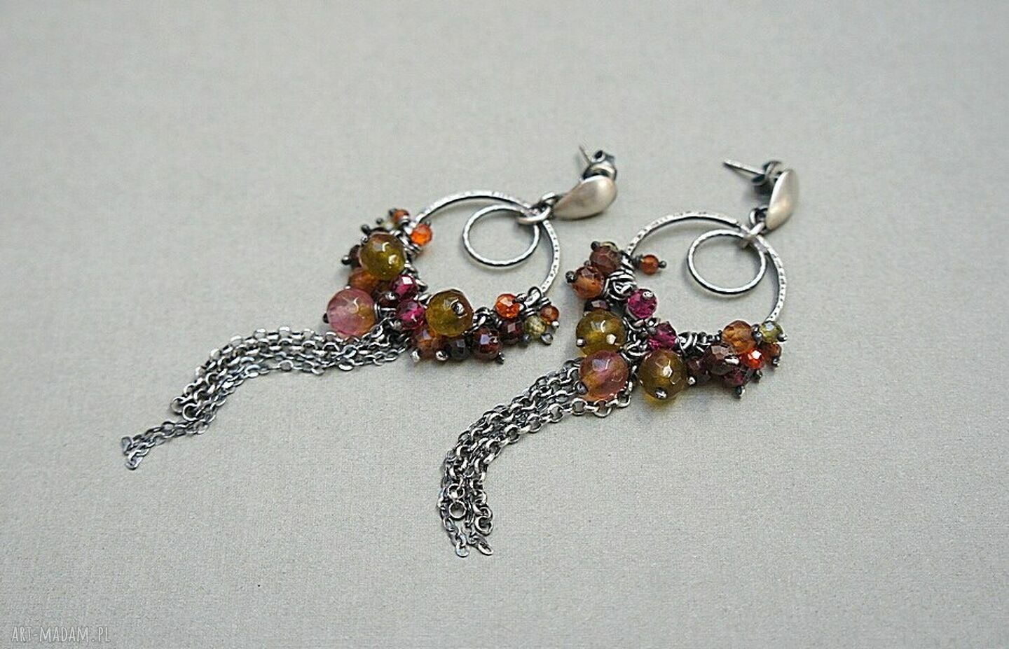 kolczyki: Ring /autumn/ kolczyki autorskie