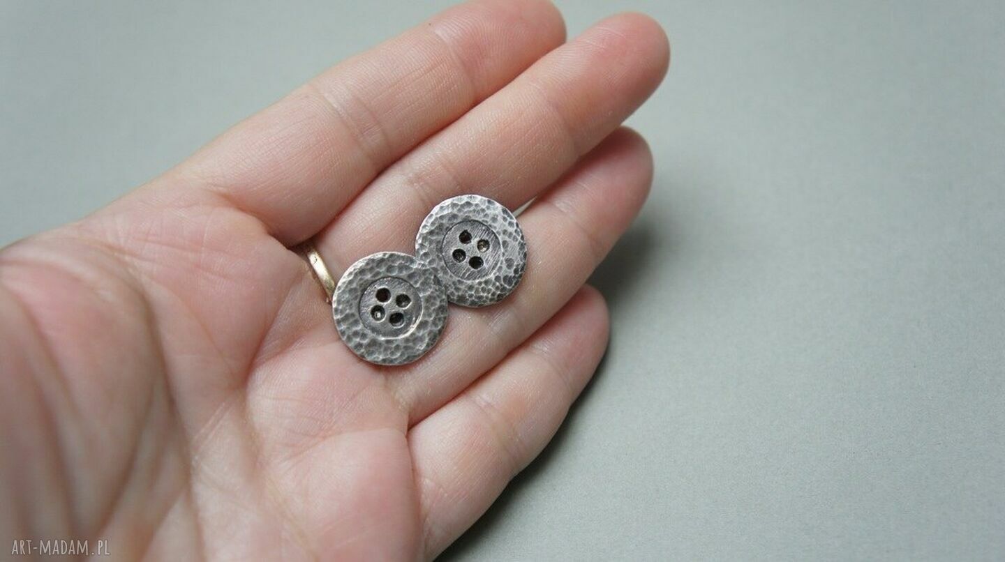 męska: Spinki do mankietów guziki vol. 3 ręcznie robione
