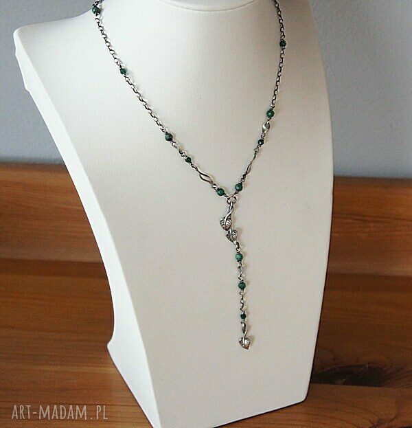 naszyjniki: Zielone pnącze vol. 2 naszyjnik Ręcznie zrobione