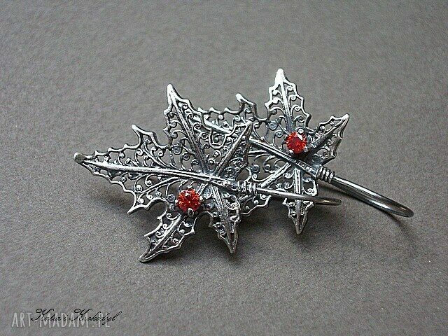 kolczyki: Syrop klonowy kolczyki Hand Made