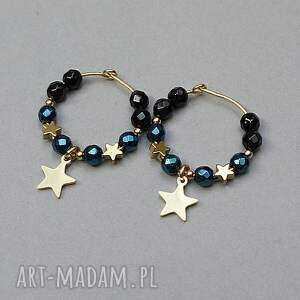 ki ka pracownia alloys collection navy blue star - kolczyki