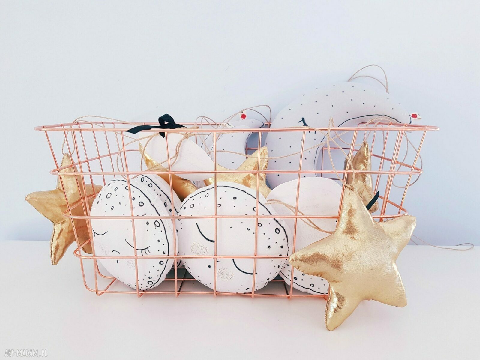 Girlanda gwiazdkowa złote gwiazdki stars gwiazdeczki
