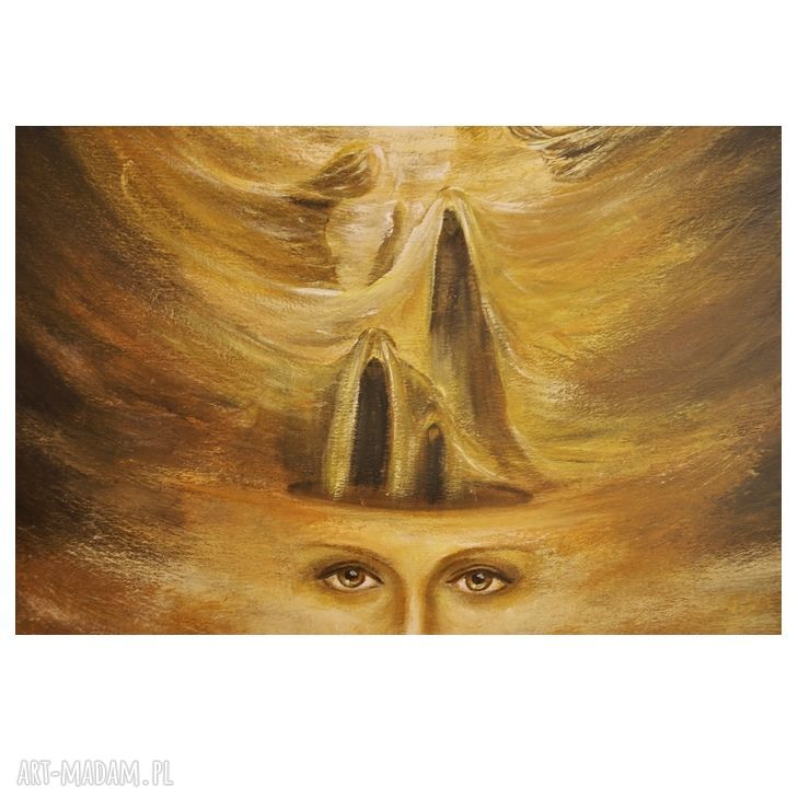 Stoicismus - oryginalny obraz surrealistyczny na płótnie 50 x 70 cm