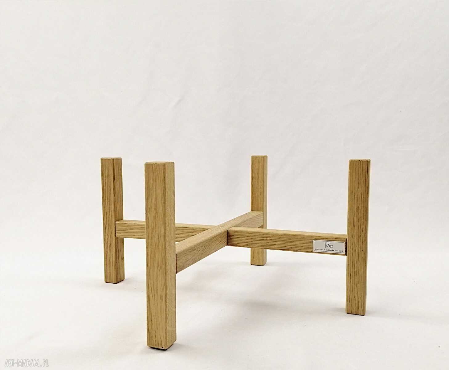 Kwietnik - stojak na kwiaty dąb natural do donic max 20 cm (h 20 cm)