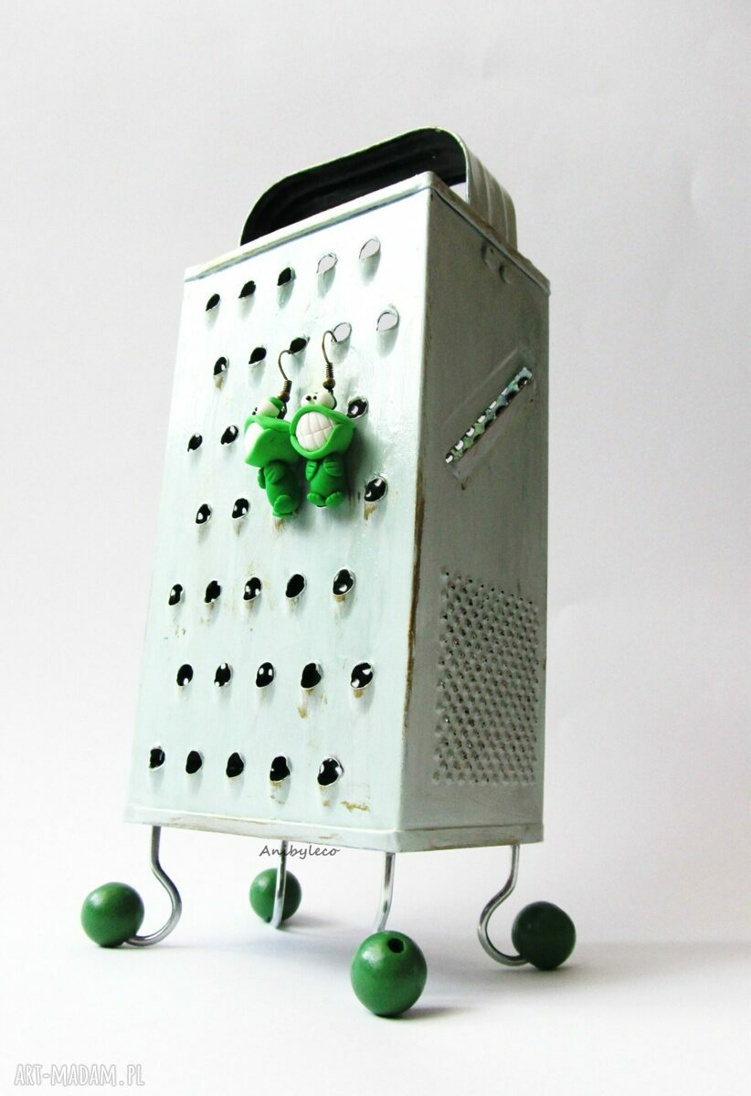 Stojak na biżuterię - metalowy organizer na kolczyki (ok. 22,5 cm)
