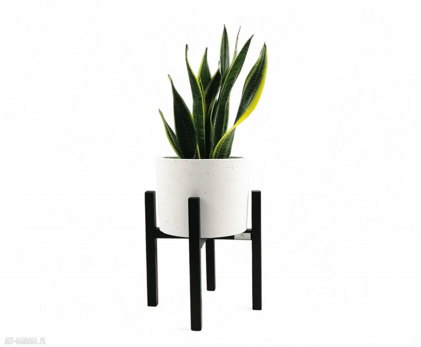Stojak pod doniczkę - kwietnik nowoczesny z dębu naturalnego max 20 cm, wys. 25 cm