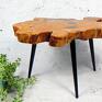 unikalne stoły stolik kawowy 73 cm żywica drewno