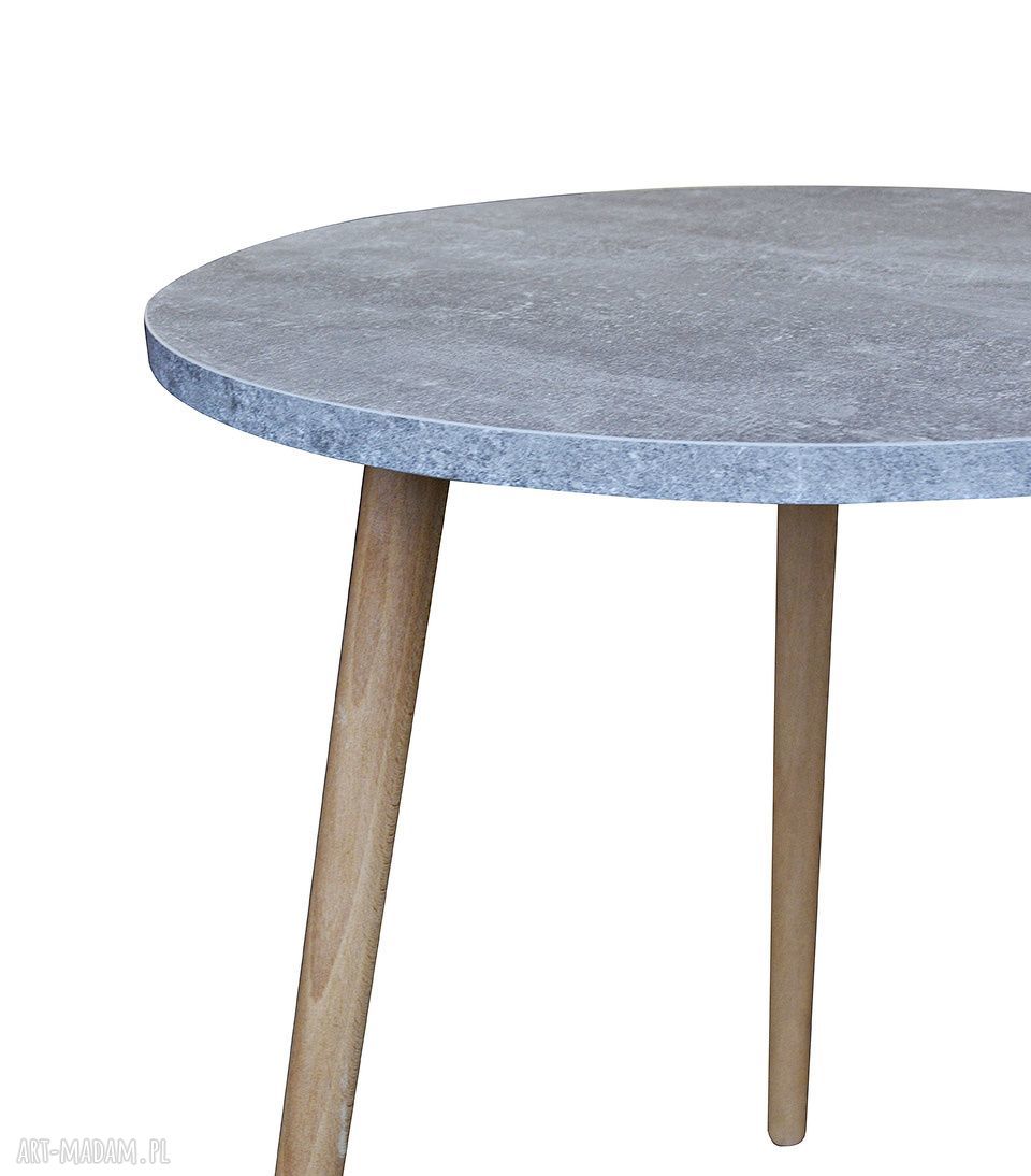 Stolik kawowy beton jasny w stylu loft industrialnym