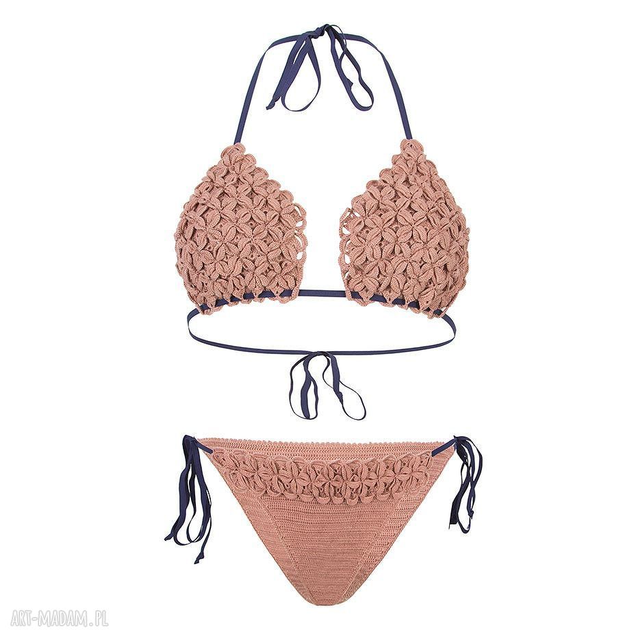 Strój kąpielowy szydełkowy Tajlandia - ręcznie robione bikini z 100% bawełny