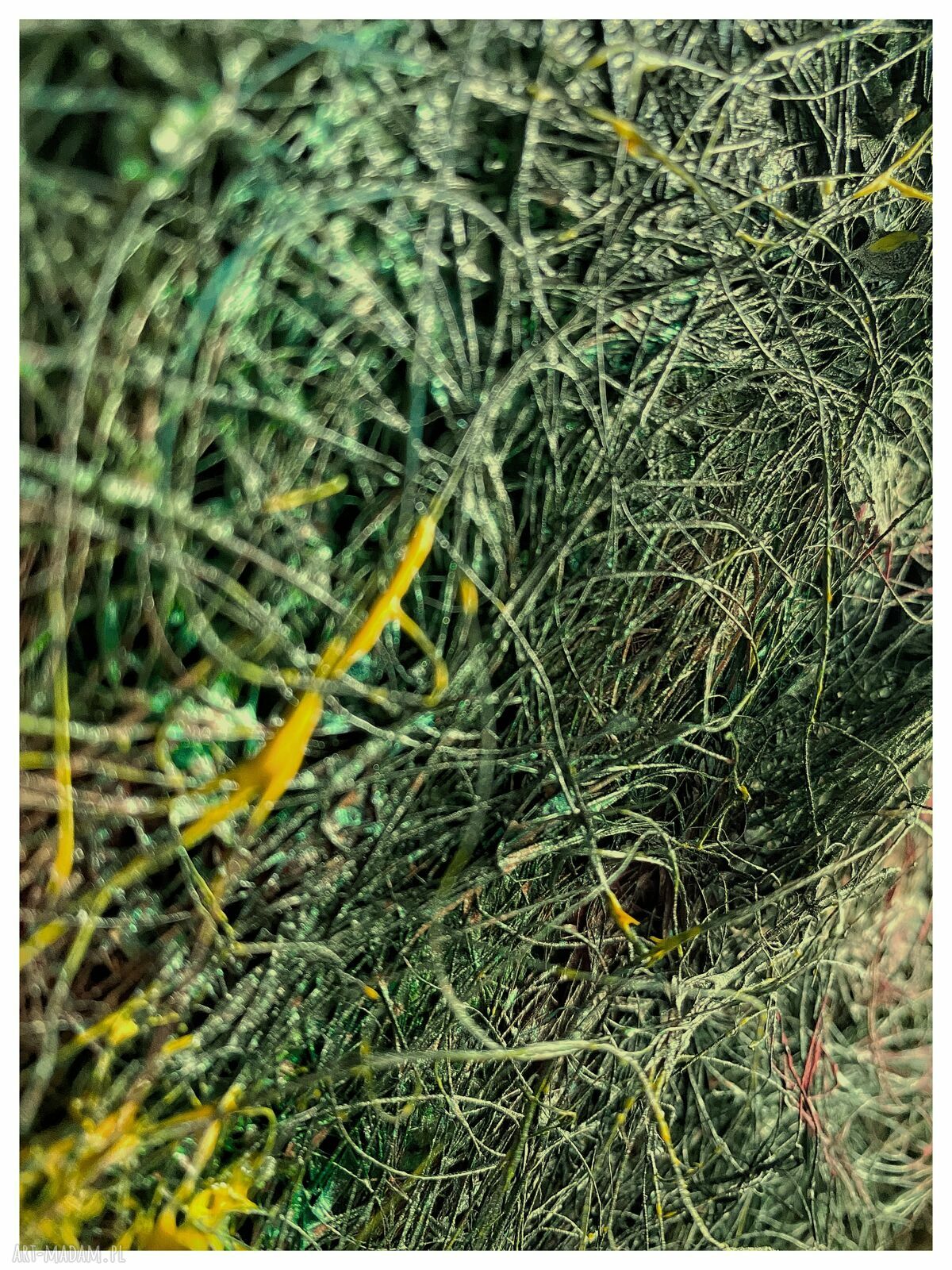 Obraz strukturalny „Gniazdo” (Structures - Nest) 50x70 cm - abstrakcja z fakturą