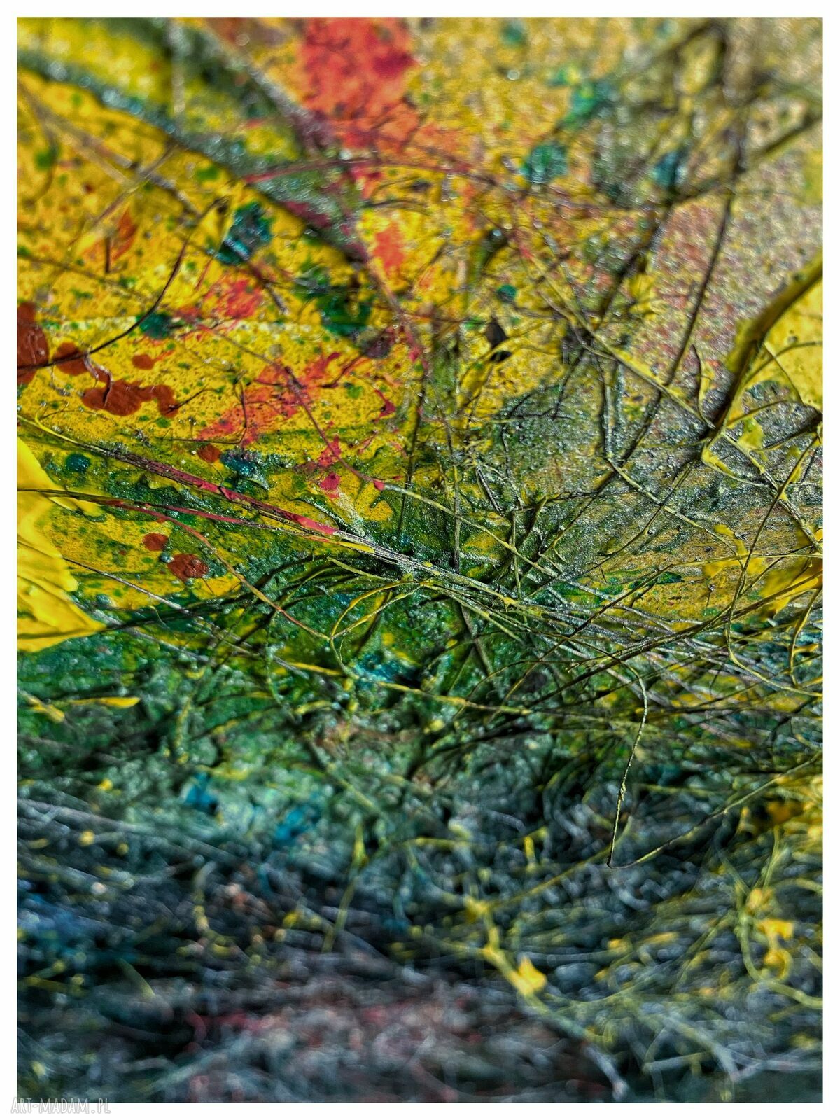 Obraz strukturalny „Gniazdo” (Structures - Nest) 50x70 cm - abstrakcja z fakturą