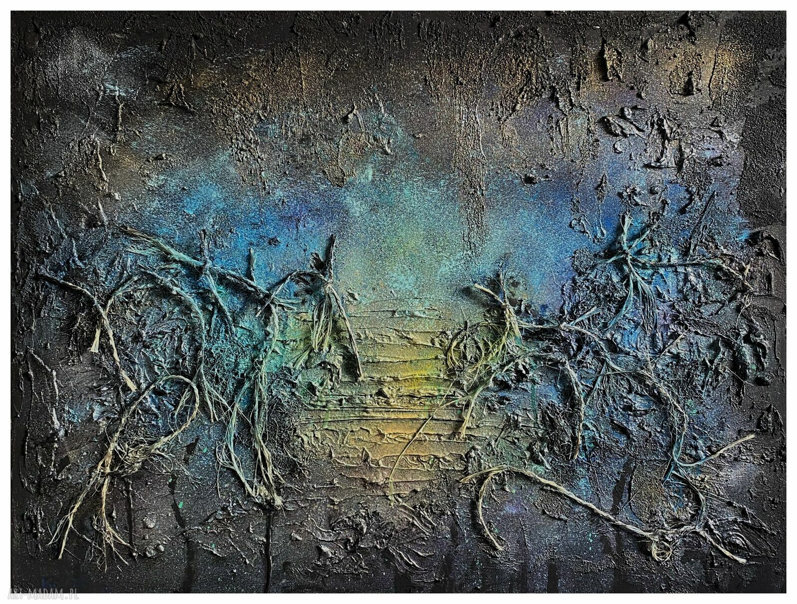 Prześwit (Structures - Breach) - obraz strukturalny 60x80 do salonu