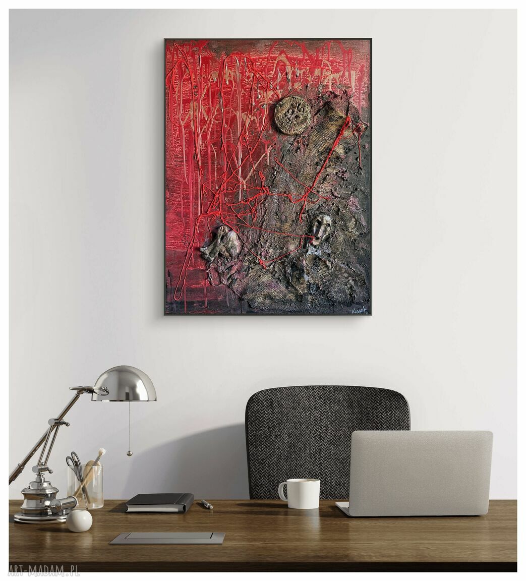 Struktury - Syzyf (Structures - Sisyphus) - obraz strukturalny 60x80 cm