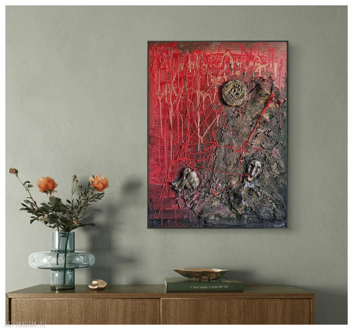 Struktury - Syzyf (Structures - Sisyphus) - obraz strukturalny 60x80 cm