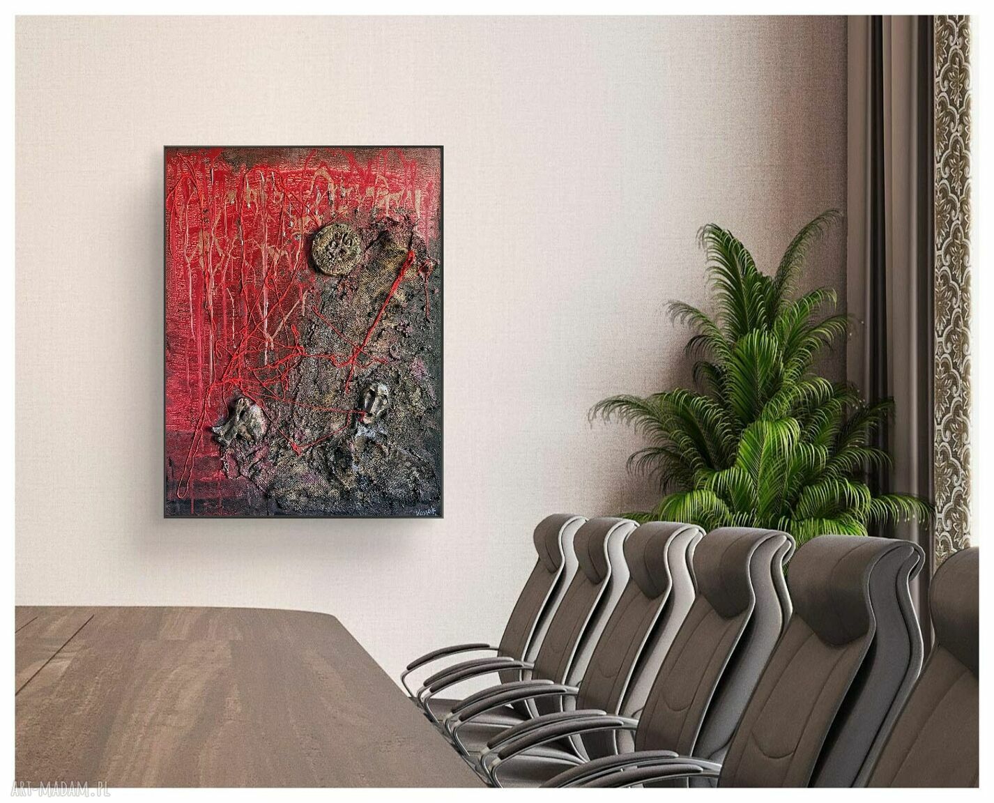 Struktury - Syzyf (Structures - Sisyphus) - obraz strukturalny 60x80 cm