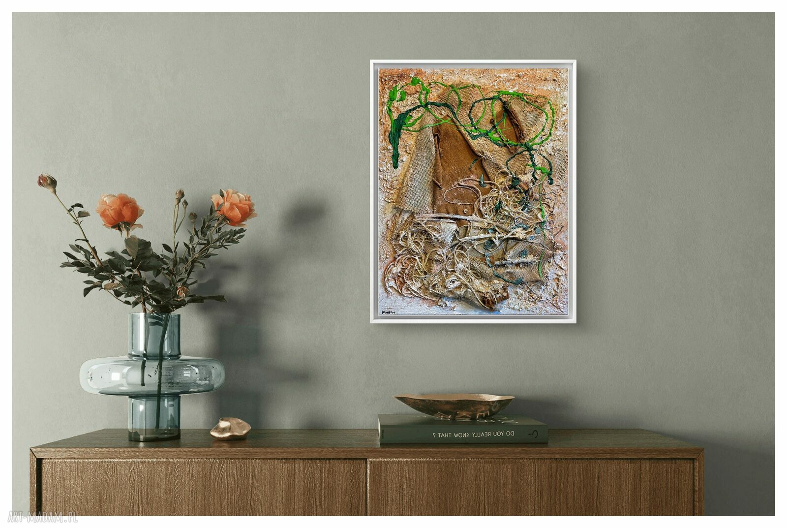 Obraz strukturalny „Zaczyn” - ręcznie malowany 50x40 cm