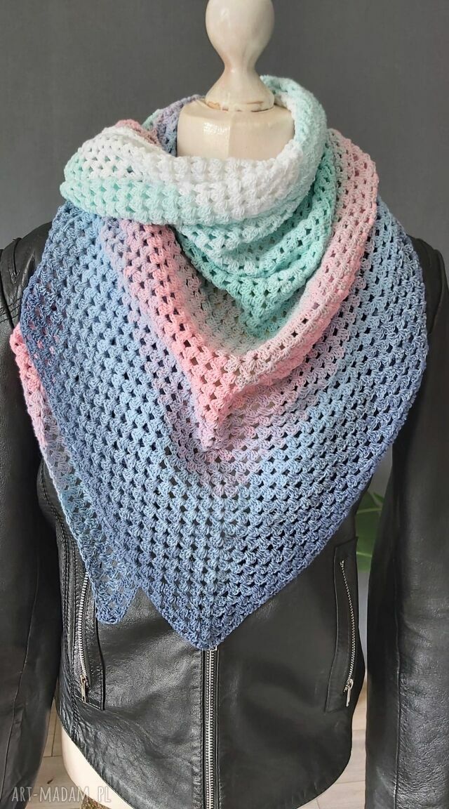 Chusta wielokolorowa boho folk stylbohofolk prezent klasyka