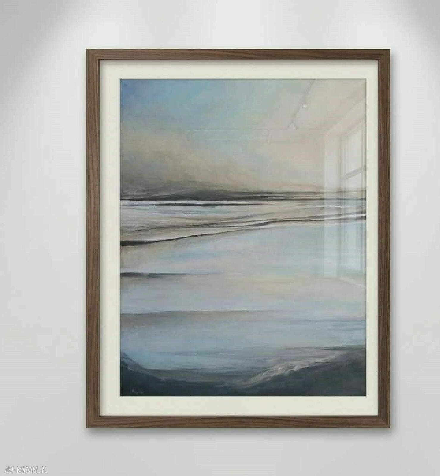 Subtelność - ręcznie malowany obraz akrylowy na płótnie 50x40 cm